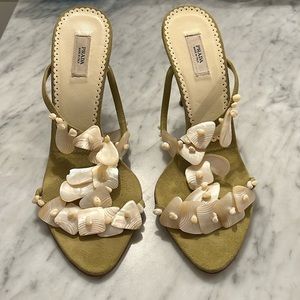Mother of pearl Prada Heels size 35.5